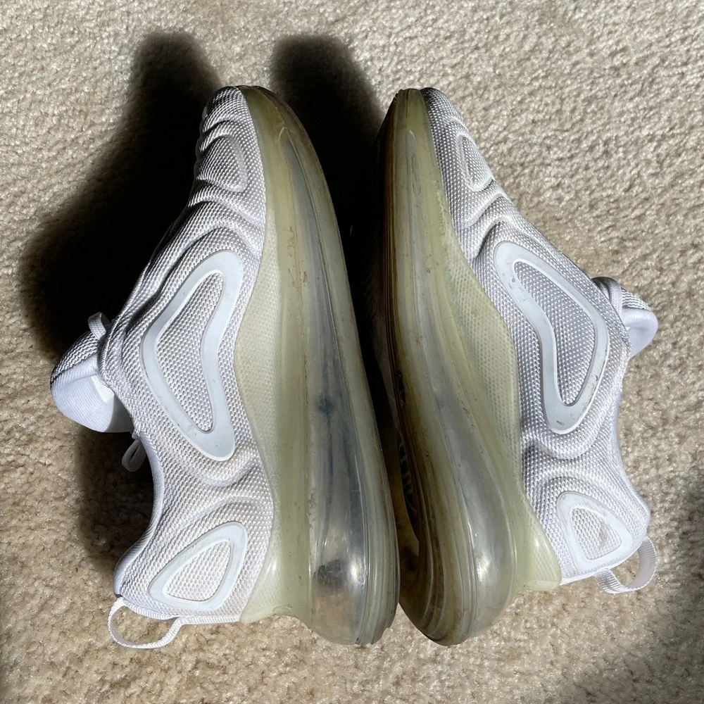 Nike White Air Max with Transparent Sole